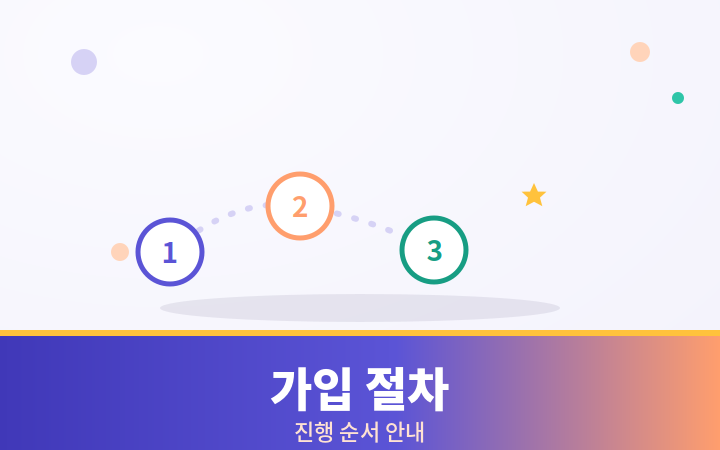 치매간병보험 가입 절차 단계 일러스트